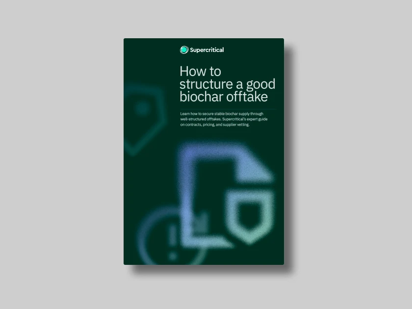 How to structure a good biochar offtake