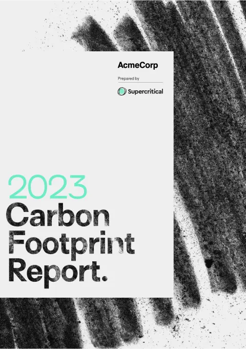 Supercritical‘s footprint report